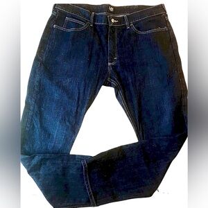 Lee Dungarees Jeans Slim Fit Dark Wash Denim Jeans Size 38 x 30 Western